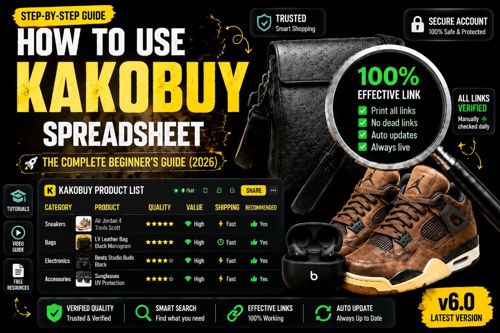 How to Use Kakobuy Spreadsheet (2026 Beginner Guide)