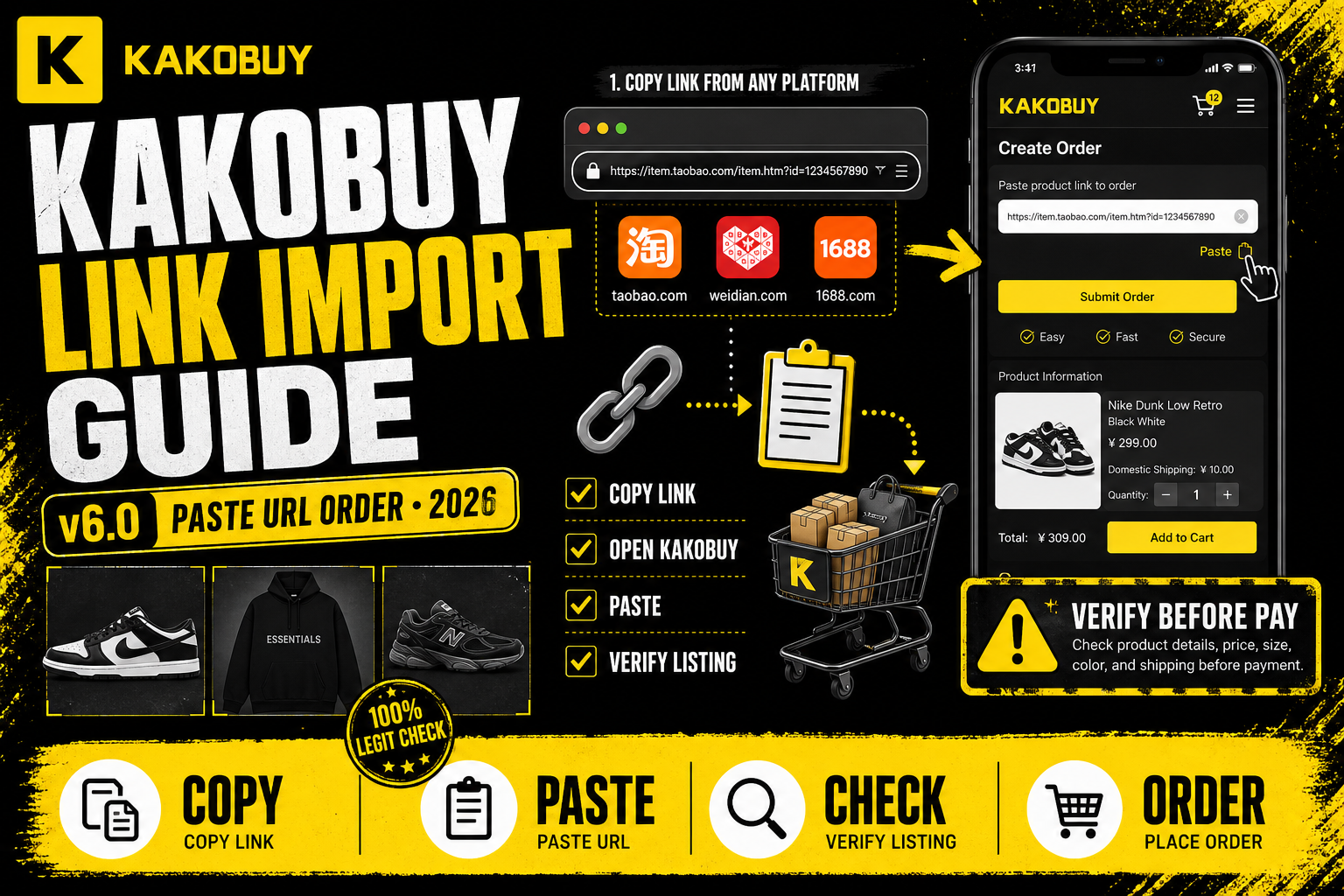 Kakobuy Link Import Guide: Order from Taobao, Weidian & 1688 (2026)