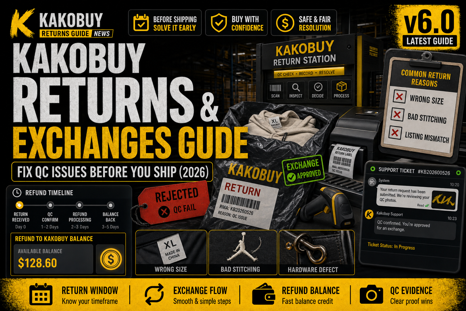 Kakobuy Returns & Exchanges Guide: Fix QC Issues Before You Ship (2026)