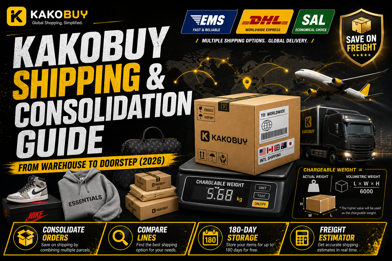 Kakobuy Shipping & Consolidation Guide for Spreadsheet Hauls (2026)