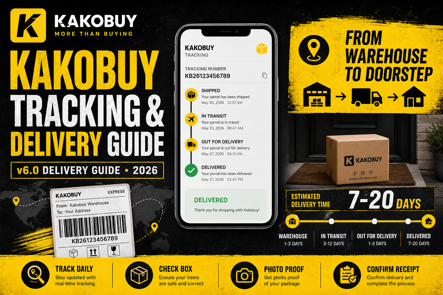 Kakobuy Tracking & Delivery Guide: From Warehouse to Doorstep (2026)